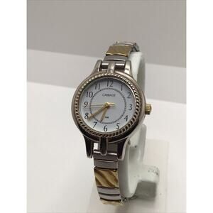 Carriage By Timex Two Tone Womens Quartz Watch New Battery!
